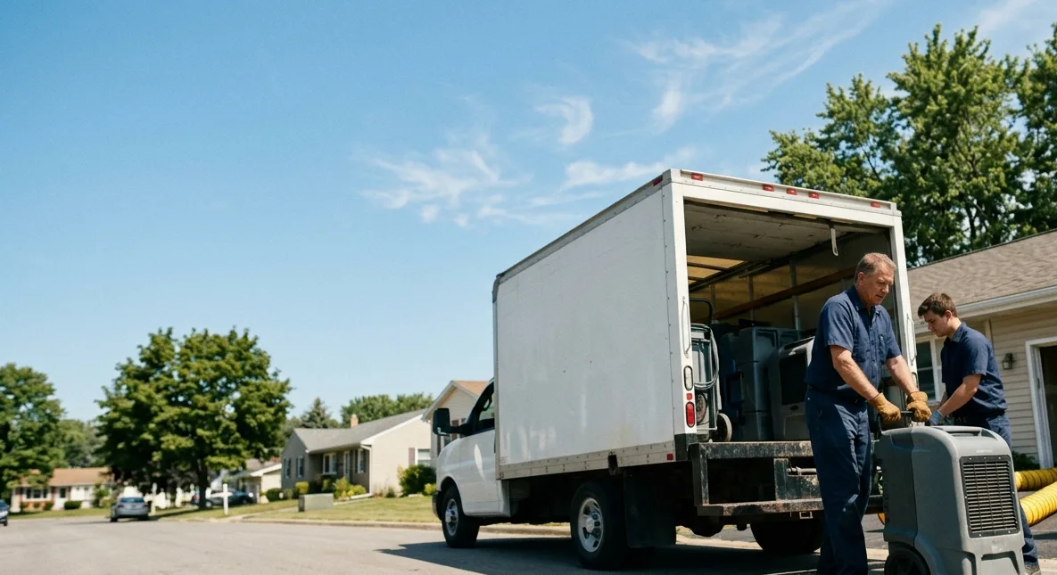 Water Damage Cleanup in Modesto, IL near me